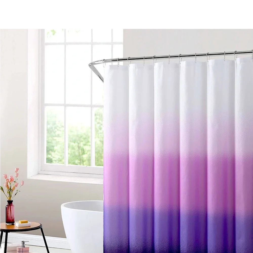 New! Mainstays Ombre Shower Curtain (1)